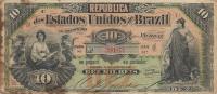 p30a from Brazil: 10 Mil Reis from 1892